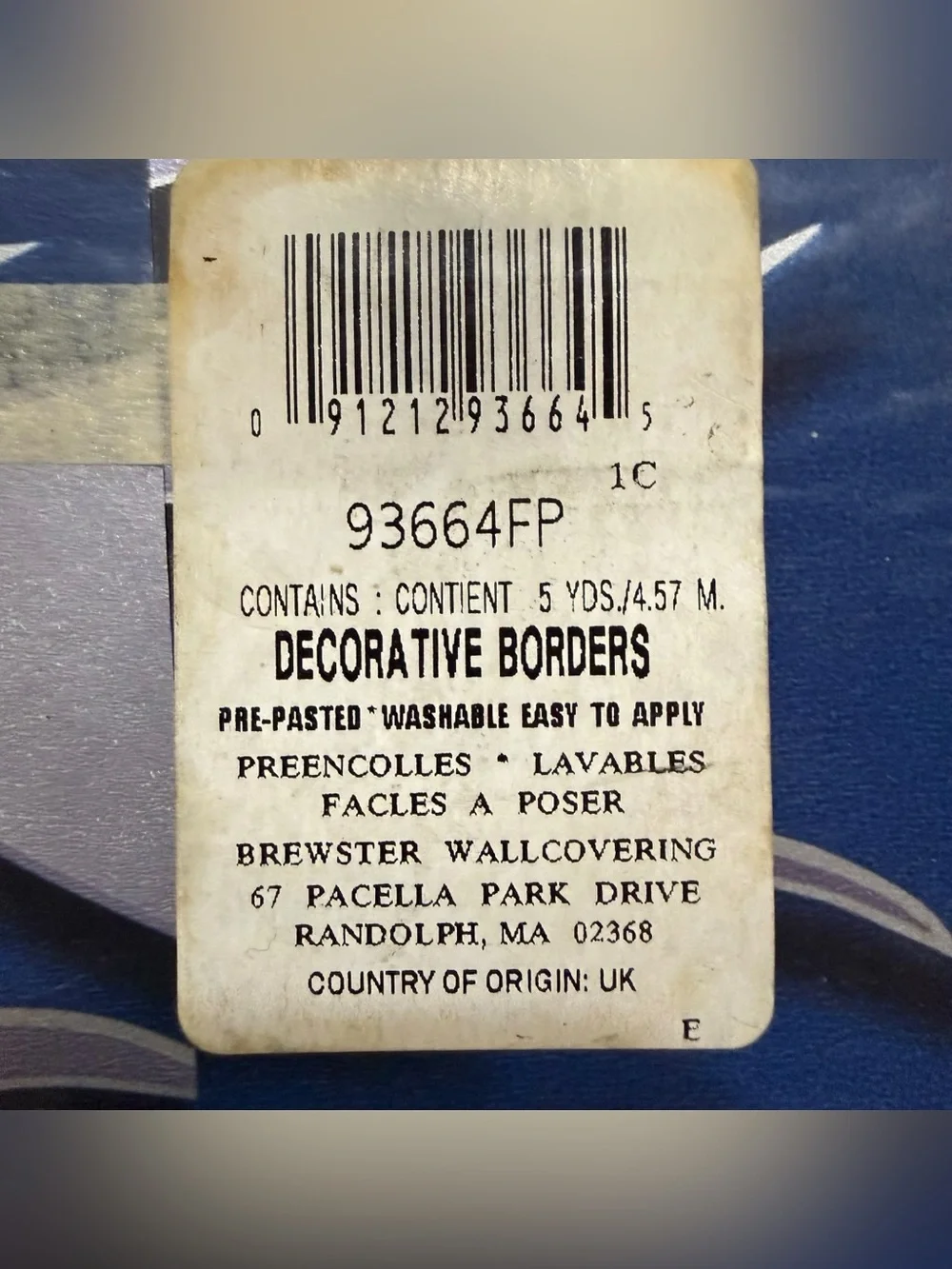 Designer Showcase Silver Flame Blue Background Decorative Borders 2 Packs